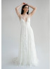Ivory Full Lace U Back Fairytale Wedding Dress